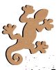 Gecko n4 12 par 16 cm support bois pour mosaque