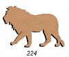 Lion 15 cm support bois pour mosaque