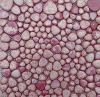 Rose corail givr blanc mosaque galets maills par 100g