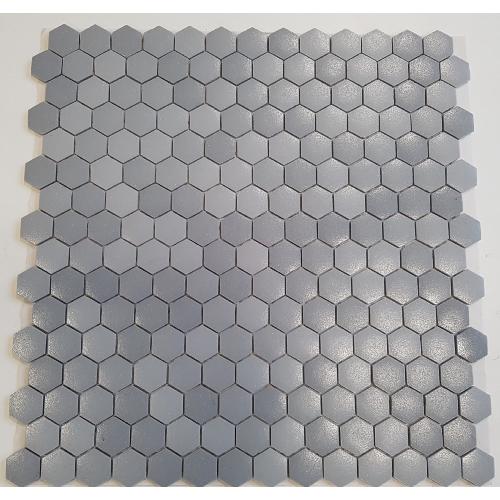 Gris foncé hexagone mosaïque satiné par plaque 33 cm pour Vrac loisirs créatifs