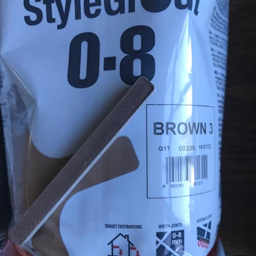 Brun foncé brown 3 ciment joint Litokol stylegrout 0-8 mm style grout hydro plus par 3 kilos