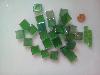 Vert fonc Smalto dalle de verre translucide 2 cm par 200 grammes