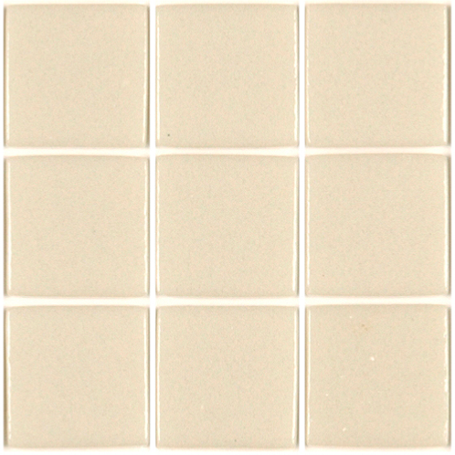 Blanc bi écru pierre mosaïque émaux brillant ref 331 bord droit 2.3 cm par plaquette 20 carreaux