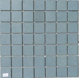Bleu moucheté dit Cosma 5 par 5 cm mosaïque carelage grès antique paray plaque 32 cm