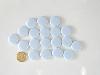 Bleu clair lavande rond pastille mosaque maux brillant par 100g