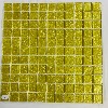 Jaune vert d'or paillette mosaque vetrocristal 2.5 cm par 100g