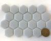 Gris hexagone mosaque maux mat par plaque de 29.5 cm 