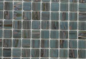 Gris ardoise gemme mosaïque pate de verre par 25 carreaux