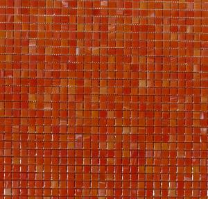Orange carpe koi micro 1 cm mosaïque gemme pâte de verre par 80 carreaux
