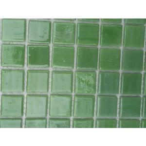 Vert clair mosaïque verre Tiffany en tesselles par plaque 30 cm