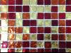 Jaune orange rouge mosaque miroir par 25 carreaux de 1.5cm
