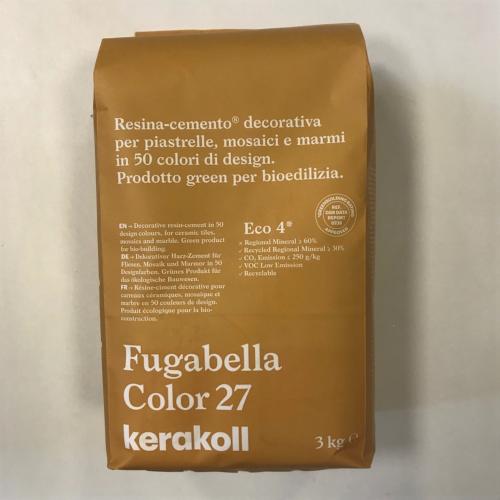 Fugabella résine ciment couleur 27 ocre jaune safran haute performance de 2 à 20mm par 3 kilos