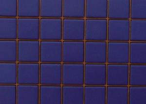 Bleu cobalt mosaïque mat Briare par plaque de 34.58 cm