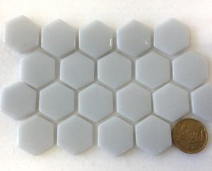 Gris hexagone mosaïque émaux mat par plaque de 29.5 cm 