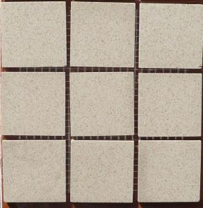 Blanc sable clair 5 cm mosaïque mat grès antique paray par plaque de 32 cm
