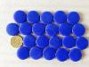 Bleu fonc France : bleu cobalt rond pastille mosaque maux brillant par 100g