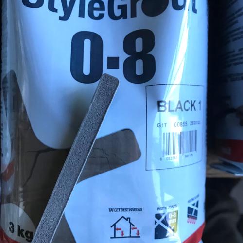 Noir gris anthracite black 1 ciment joint Litokol 0-8 mm style grout hydro plus par 3 kilos