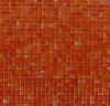 Orange mosaque pte de verre orange carpe koi micro gemme 10 mm plaque 32 cm