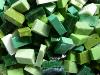 Vert assortiment mosaque smalt vert mix de Venise M31/M35 par 100g