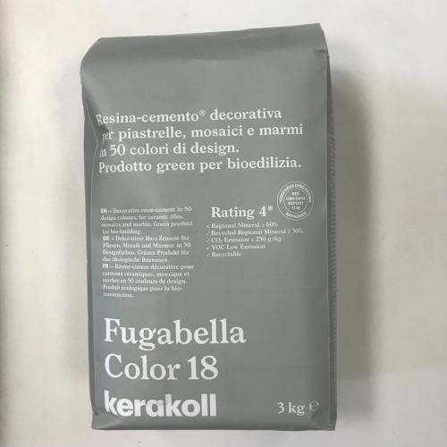 Fugabella résine ciment couleur 18 vert Laurier haute performance de 2 à 20mm par 3 kilos