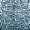 Bleu chrome carr nacr relief nacr gloss 2.5 cm mosaque maux par plaque 31.7 cm