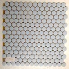 Bleu clair lavande rond pastille mosaque maux mat ou brillant par plaque 33 cm pour Vrac