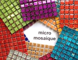 micro mosaque en plaque pixel art