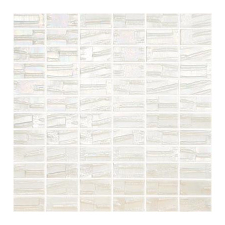 Blanc relief nacré mosaïque émaux brillant par 6 rectangles bijoux