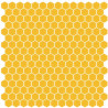 Jaune orange hexagone mosaïque émaux mat satiné par M² 