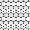 Mosaïque décor TANGO hexagone noir et blanc mat satiné par 1 M²