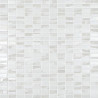 Blanc relief nacré mosaïque émaux brillant par 24 mini rectangles bijoux