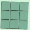 Vert  menthe olivier mosaïque mat grès antique 5 cm plaque 32 cm