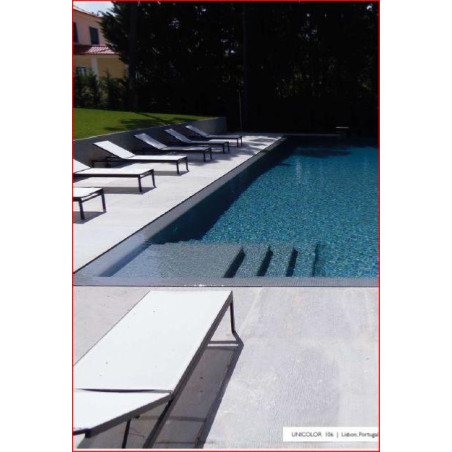 Gris foncé anthracite mosaïque émaux brillant pleine 2.3 cm masse par M²