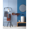 Bleu foncé mat mosaïque écaille par plaque de 30 par 30 cm