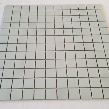 Vert de gris beige 2.4 cm mosaïque mat grès cérame antique au M² papier belle face
