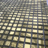 Jaune doré mosaïque micro miroir 1 cm mix gold martelé lisse brillant par 169 carrés