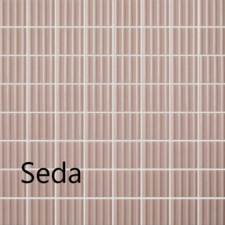 Blanc beige gris ou rose série RAW ondulé 4 cm mosaïque émaux mat satiné soit 111.56 euro Mètre carré 