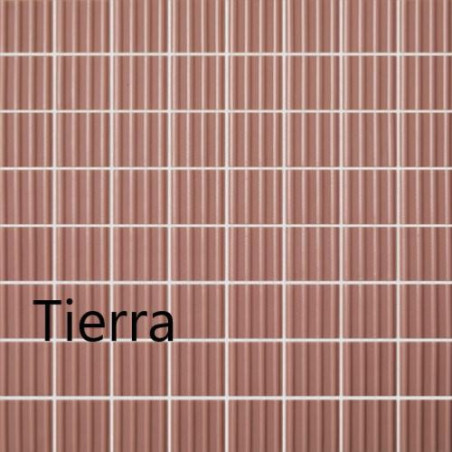 Blanc beige gris ou rose série RAW ondulé 4 cm mosaïque émaux mat satiné soit 111.56 euro Mètre carré 