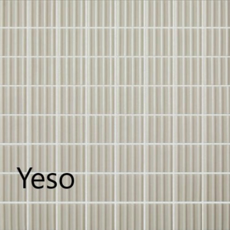 Blanc beige gris ou rose série RAW ondulé 4 cm mosaïque émaux mat satiné soit 111.56 euro Mètre carré 