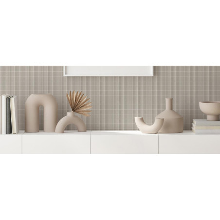 Blanc beige gris ou rose série RAW ondulé 4 cm mosaïque émaux mat satiné soit 111.56 euro Mètre carré 