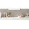 Blanc beige gris ou rose série RAW ondulé 4 cm mosaïque émaux mat satiné soit 111.56 euro Mètre carré 
