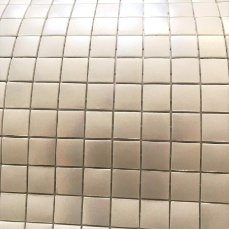 Mix nacré & Mat blanc COCO série Glacée mosaïque émaux brillant 2.3 cm par M²