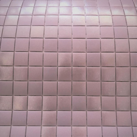 Mix nacré & mat rose mauve VIOLETTE série Glacée mosaïque émaux brillant 2.4 cm par M²