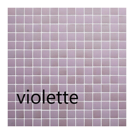 Mix nacré & mat rose mauve VIOLETTE série Glacée mosaïque émaux brillant 2.4 cm par M²
