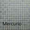 Mix nacré et mat métal gris MERCURIO série Eléments mosaïque émaux brillant 2.3 cm par M² 
