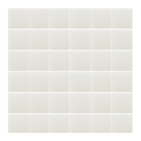 Blanc martelé uni dit SULU mosaïque émaux 2.3 cm brillant par M² 