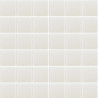 Blanc martelé uni dit SULU mosaïque émaux 2.3 cm brillant par M² 