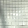 Blanc martelé uni dit SULU mosaïque émaux 2.3 cm brillant par M²