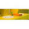 Jaune vif soleil 4 cm mosaïque émaux par 1.54 M² soit 56.16€ le M²