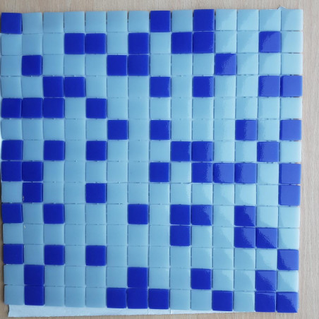 Lot mosaïque promotion bleu saja et bleu cobalt émaux 2.3 cm par 2M²
